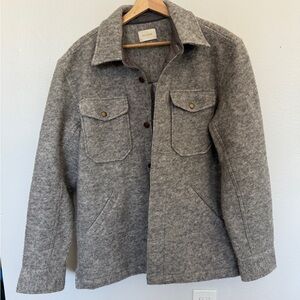 Aime Leon Dore Gray Wool Shirt Jacket